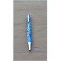 Stylo - motif : Veron bleu