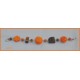 Bracelet macaron orange