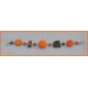 Bracelet macaron orange