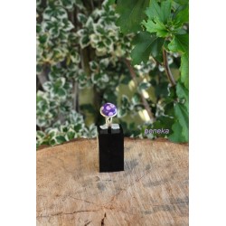 Bague fleurettes violet