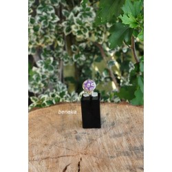 Bague fleurettes violet