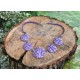 Collier fleurettes violet