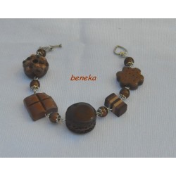 Bracelet macaron chocolat