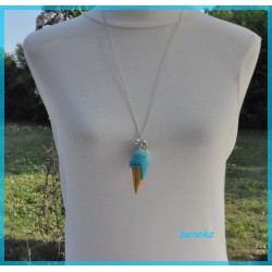 Collier - Sautoir - Glace menthe