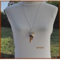 Collier - Sautoir - Glace vanille-chocolat