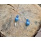Boucles d'oreilles Veron bleu