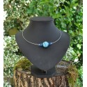 Collier Veron bleu