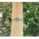 Bracelet fleurettes bleu lagon