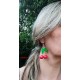 Boucles d'oreilles cerise