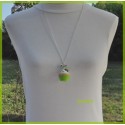 Collier - Sautoir - Cupcake vert