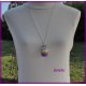 Sautoir cupcake violet
