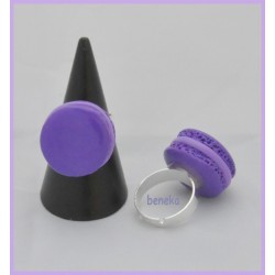 Bague - Macaron violet