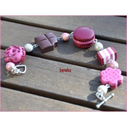 Bracelet - Macaron bordeaux